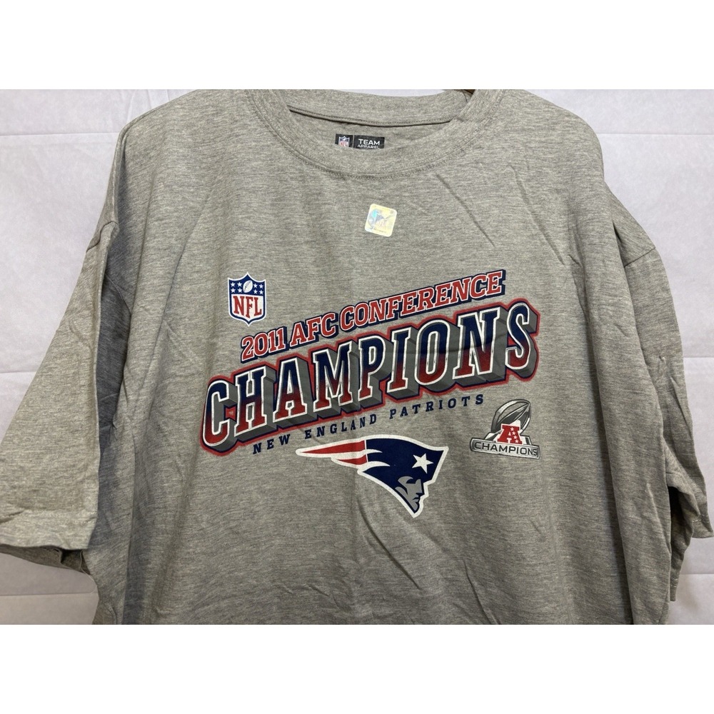 New England Patriots Shirt Short Sleeve Men's 2XT Tall Grey Graphic High Quality